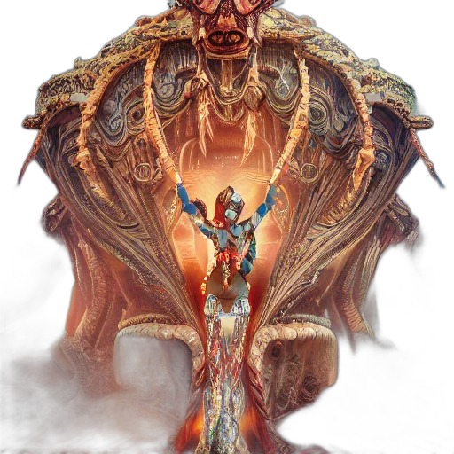 creature, staff, dragon, concept art, fantasy art, fire, queen, mars transparent PNG cut-out