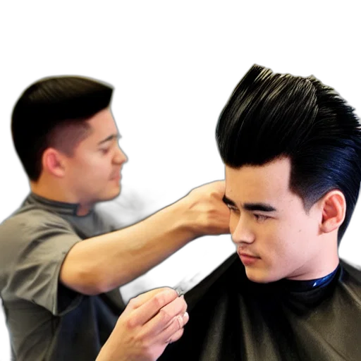 hair, staff, face, photorealistic transparent PNG cut-out