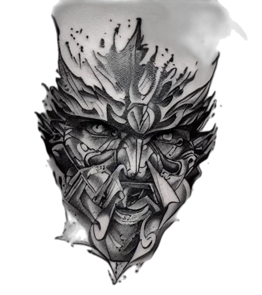 mask, face, crown, dragon transparent PNG cut-out
