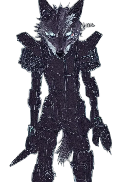 robot, creature, mask, jacket transparent PNG cut-out