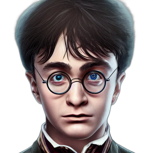 face, staff, photorealistic, comic book art, fantasy art, concept art, portrait, harry transparent PNG cut-out