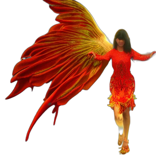 dress, fantasy art, 3d render, photorealistic, concept art, fire, red, beautiful transparent PNG cut-out