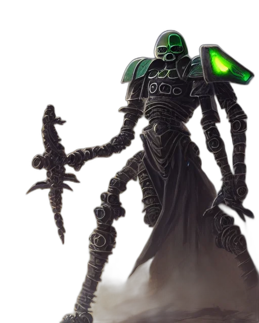 robot, creature, staff, concept art transparent PNG cut-out