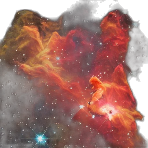 dragon, crown, face, creature, concept art, photorealistic, outer space, fire transparent PNG cut-out