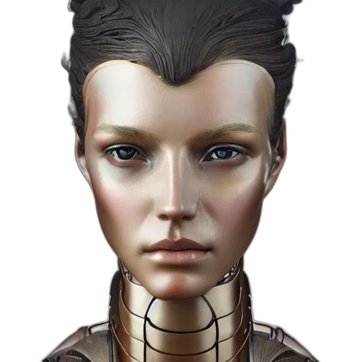 robot, face, mask, crown transparent PNG cut-out