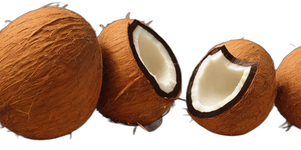 food, hair, now, coconut transparent PNG cut-out