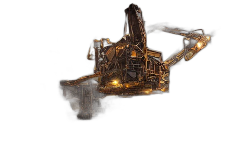 weapon, robot, dragon, car, concept art, fantasy art, 3d render, photorealistic transparent PNG cut-out