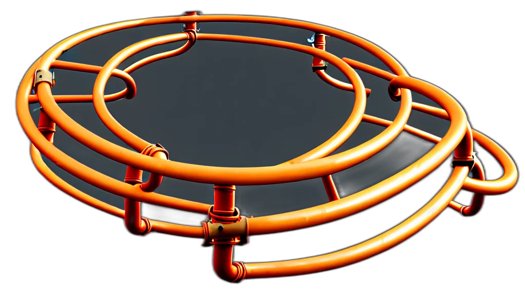 crown, jewelry, furniture, 3d render, concept art, looped, circle, pipe transparent PNG cut-out
