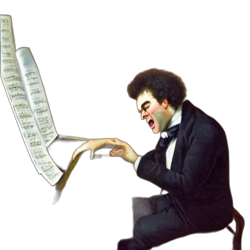 staff, angry, franz, schubert transparent PNG cut-out