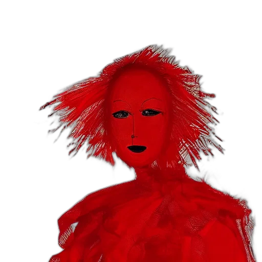 hair, creature, mask, face, photorealistic, concept art, fantasy art, comic book art transparent PNG cut-out