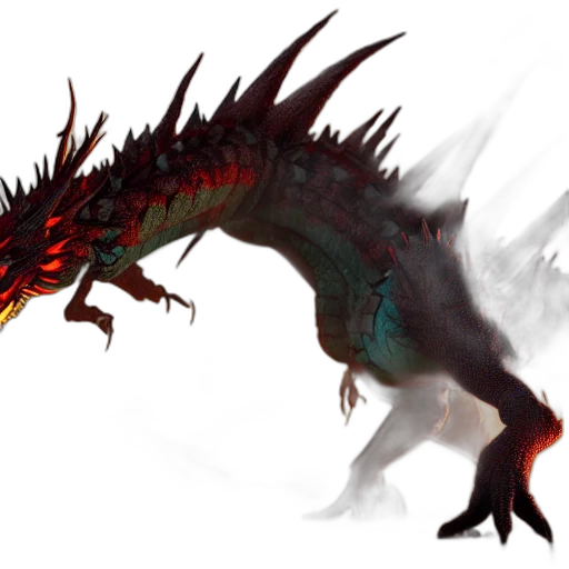 dragon, creature, animal, weapon transparent PNG cut-out