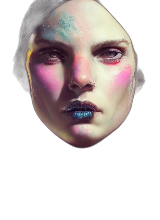 face, mask, jewelry, crown transparent PNG cut-out