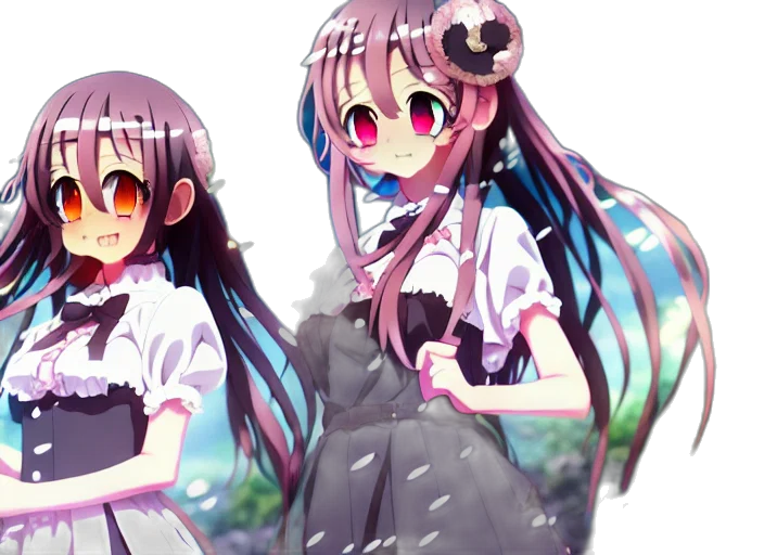 anime, pixel art, concept art, 3d render transparent PNG cut-out