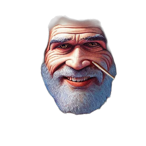 face, mask, staff, creature transparent PNG cut-out