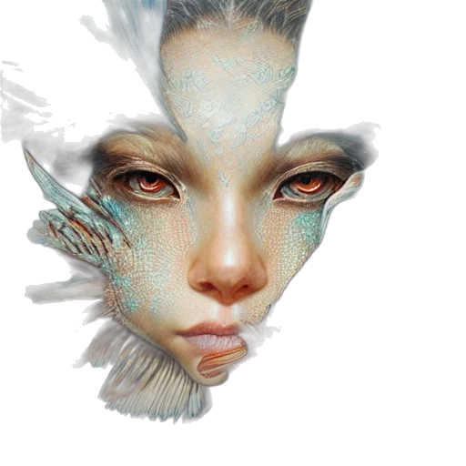 mask, face, creature, dragon transparent PNG cut-out