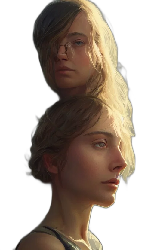 face, crown, hair, mask transparent PNG cut-out