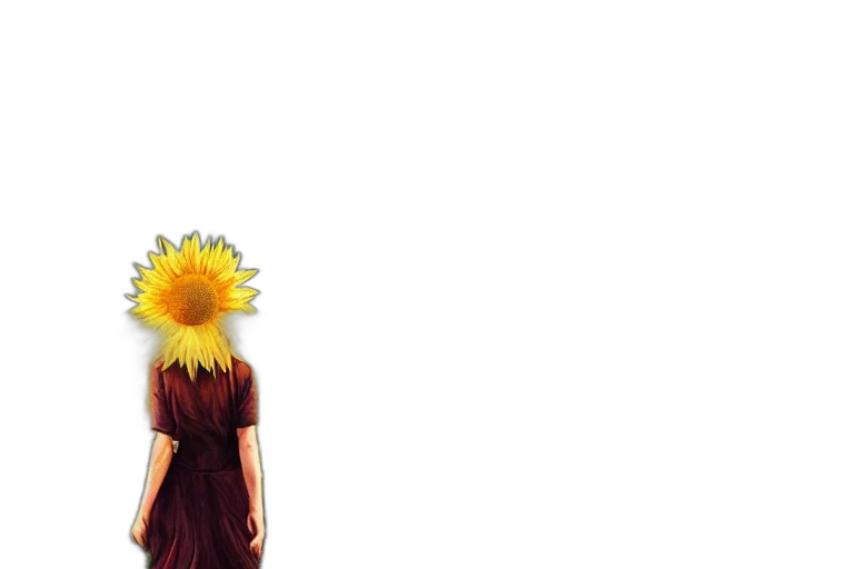 flower, dress, mask, crown, pixel art, concept art, 3d render, anime transparent PNG cut-out