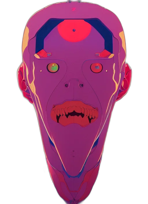 mask, face, robot, creature transparent PNG cut-out