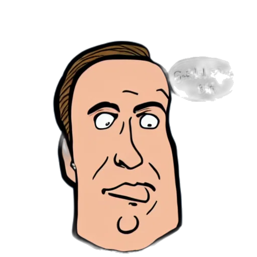 face, mask, robot, staff, cartoon, 3d render, photorealistic, comic book art transparent PNG cut-out