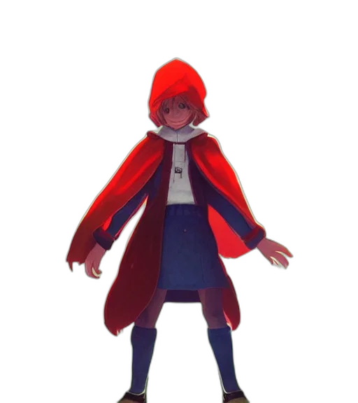 jacket, staff, dress, creature transparent PNG cut-out