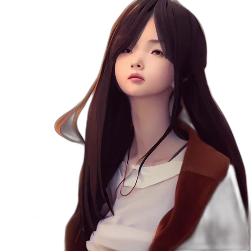 face, staff, jacket, photorealistic transparent PNG cut-out