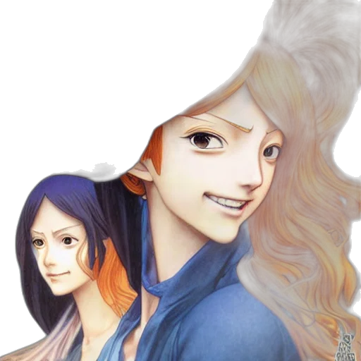 fantasy art, anime, watercolor, 3d render transparent PNG cut-out