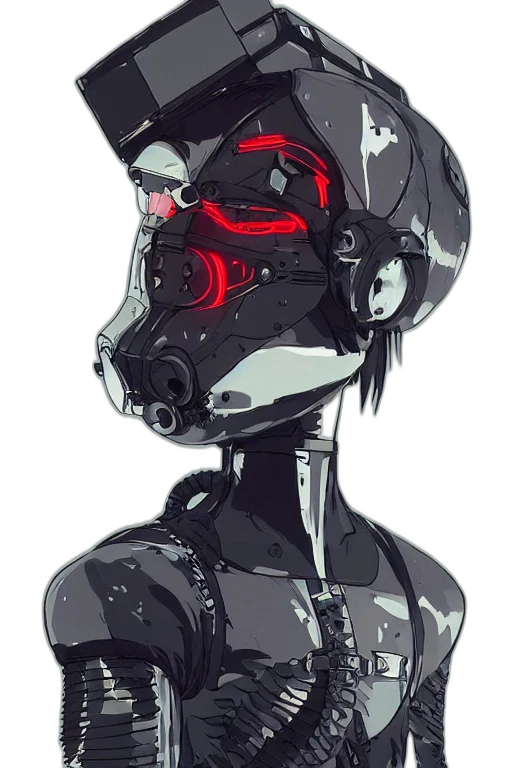 robot, mask, face, creature transparent PNG cut-out