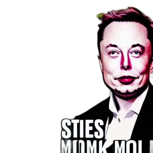 concept art, cartoon, elon, musk transparent PNG cut-out