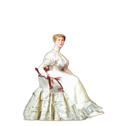 dress, staff, crown, jewelry transparent PNG cut-out