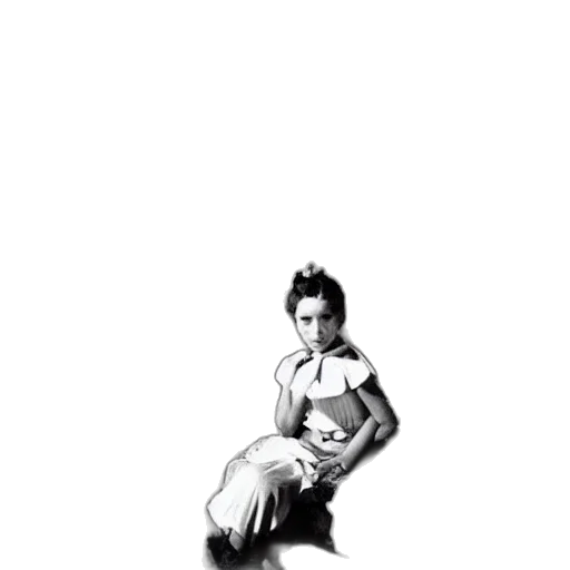 dress, staff, animal, hair transparent PNG cut-out