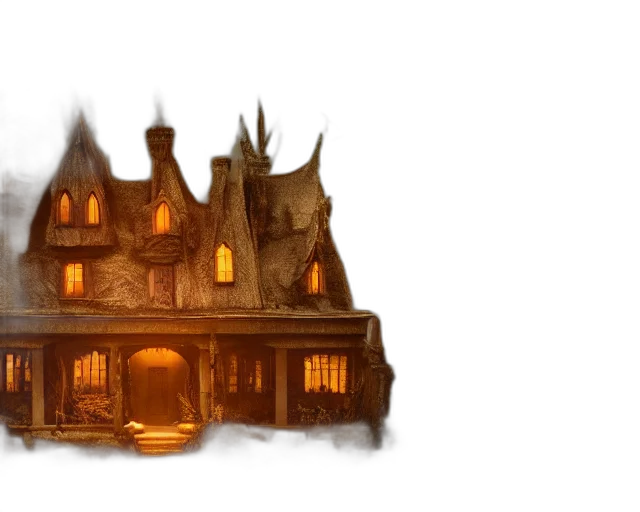building, concept art, fantasy art, 3d render transparent PNG cut-out
