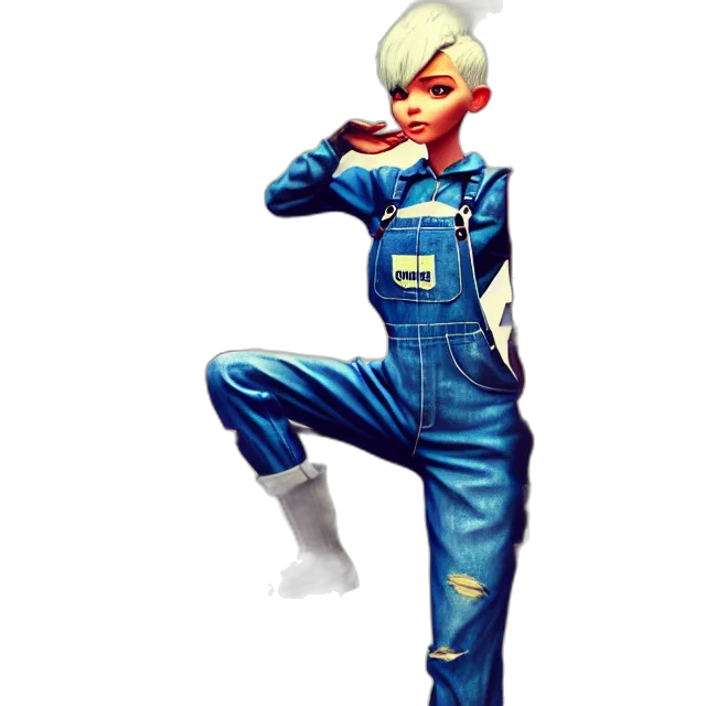 staff, jacket, robot, concept art, cartoon, comic book art, pixel art, outer space transparent PNG cut-out