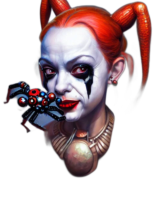 face, robot, staff, weapon, concept art, fantasy art, photorealistic, comic book art transparent PNG cut-out