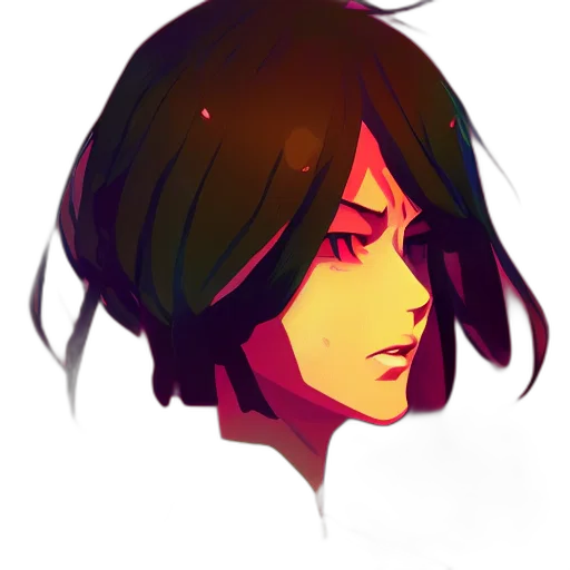face, mask, hair, creature transparent PNG cut-out