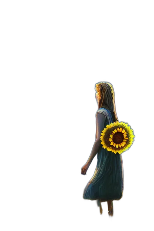 dress, flower, crown, jewelry, concept art, pixel art, fantasy art, 3d render transparent PNG cut-out