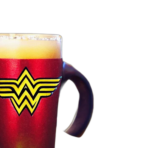 closeup, photorealistic, photograph, wonder, woman, style, tiki, mug transparent PNG cut-out