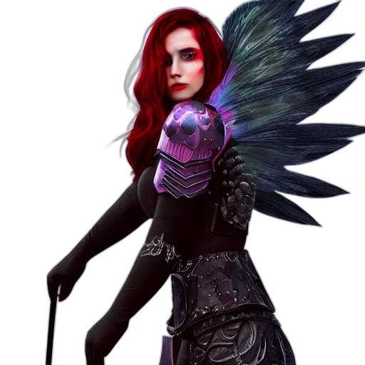 staff, fantasy art, concept art, pixel art, comic book art, dark, sad, woman transparent PNG cut-out