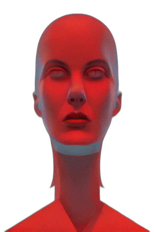 face, mask, robot, creature transparent PNG cut-out
