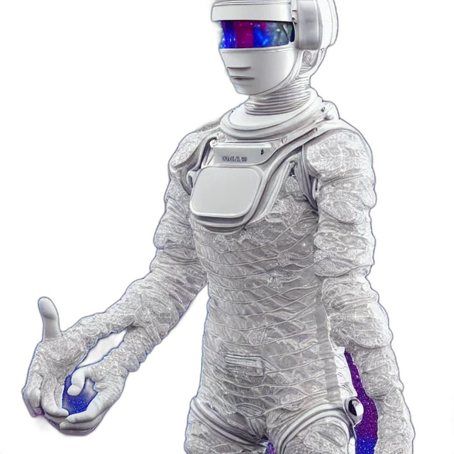 robot, staff, 3d render, concept art transparent PNG cut-out