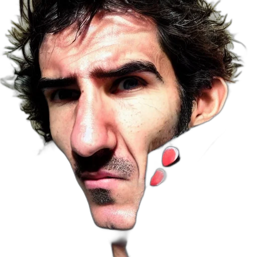 face, mask, staff, creature transparent PNG cut-out