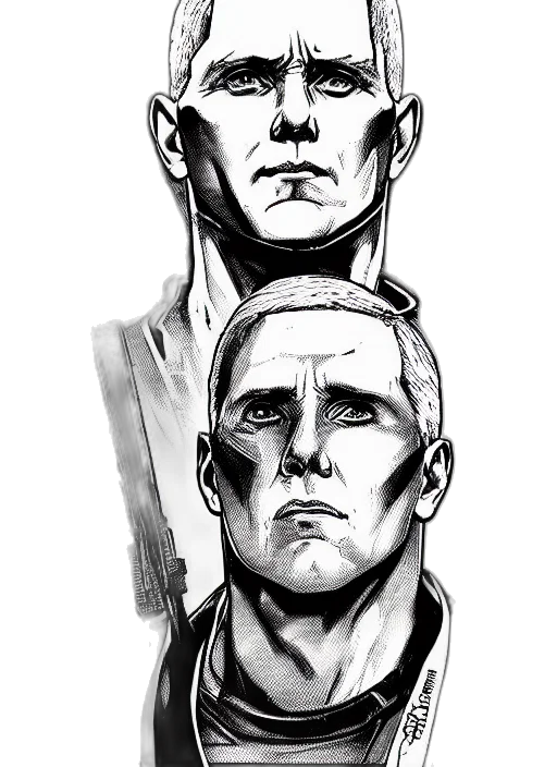 face, comic book art, concept art, cartoon transparent PNG cut-out