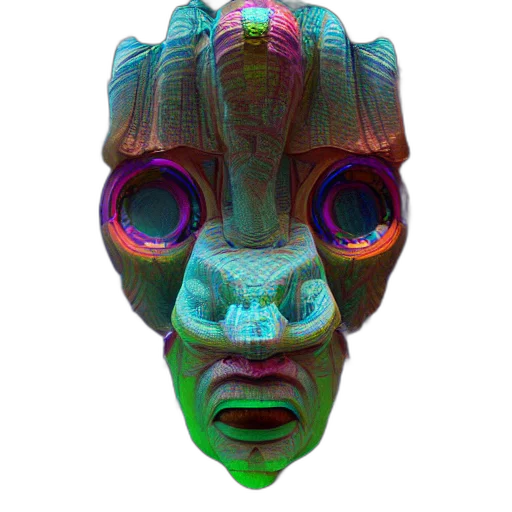 mask, face, creature, robot transparent PNG cut-out