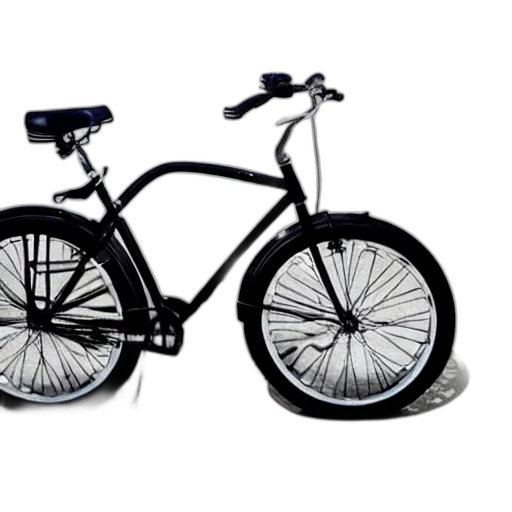 photorealistic, 3d render, concept art, cartoon, worst, bicycle, ever, made transparent PNG cut-out