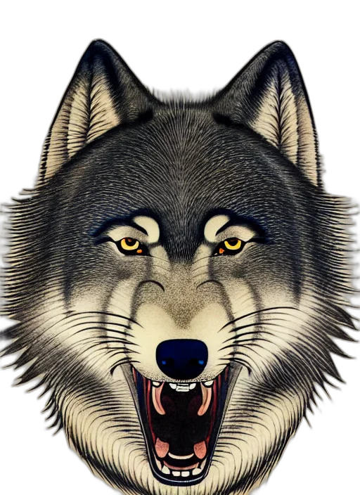 animal, face, mask, fantasy art transparent PNG cut-out