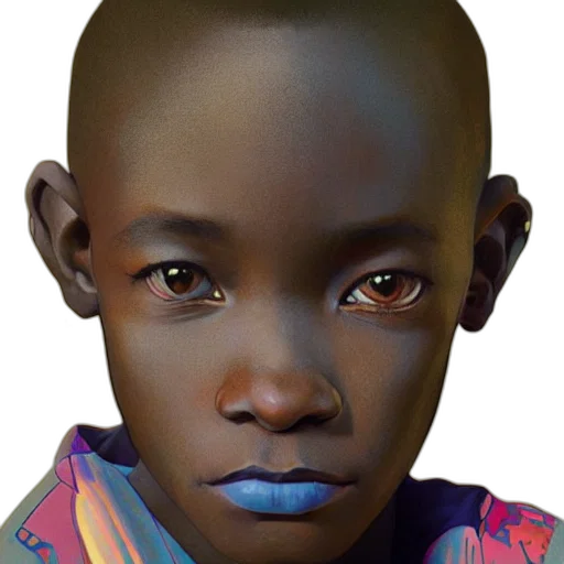 face, robot, mask, creature, photorealistic, concept art, 3d render, fantasy art transparent PNG cut-out