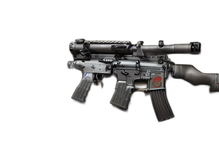 weapon, 3d render, rifle, made, gucci, escape, tarkov, hyper transparent PNG cut-out