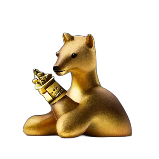 bottle, animal, 3d render, concept art transparent PNG cut-out