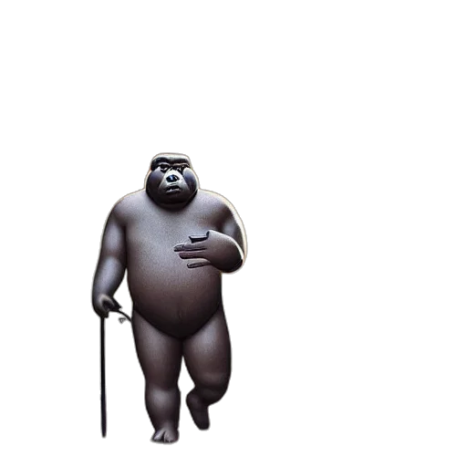 animal, creature, staff, mask, concept art, 3d render, photorealistic, surreal transparent PNG cut-out