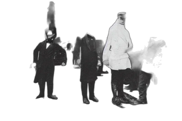 staff, mask, jacket, robot transparent PNG cut-out