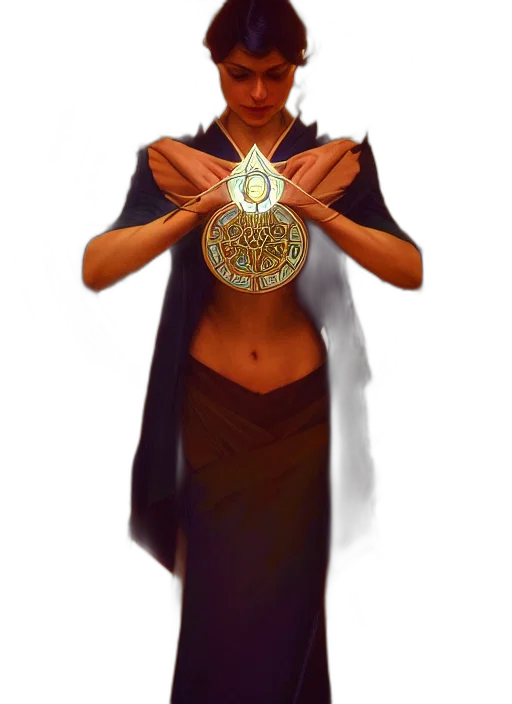 jewelry, crown, dress, staff, concept art, fantasy art, pixel art, comic book art transparent PNG cut-out